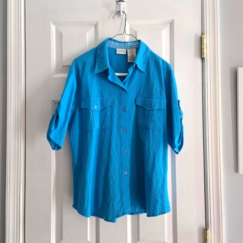 White Stag Medium Caribbean Blue Top